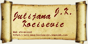 Julijana Kočišević vizit kartica